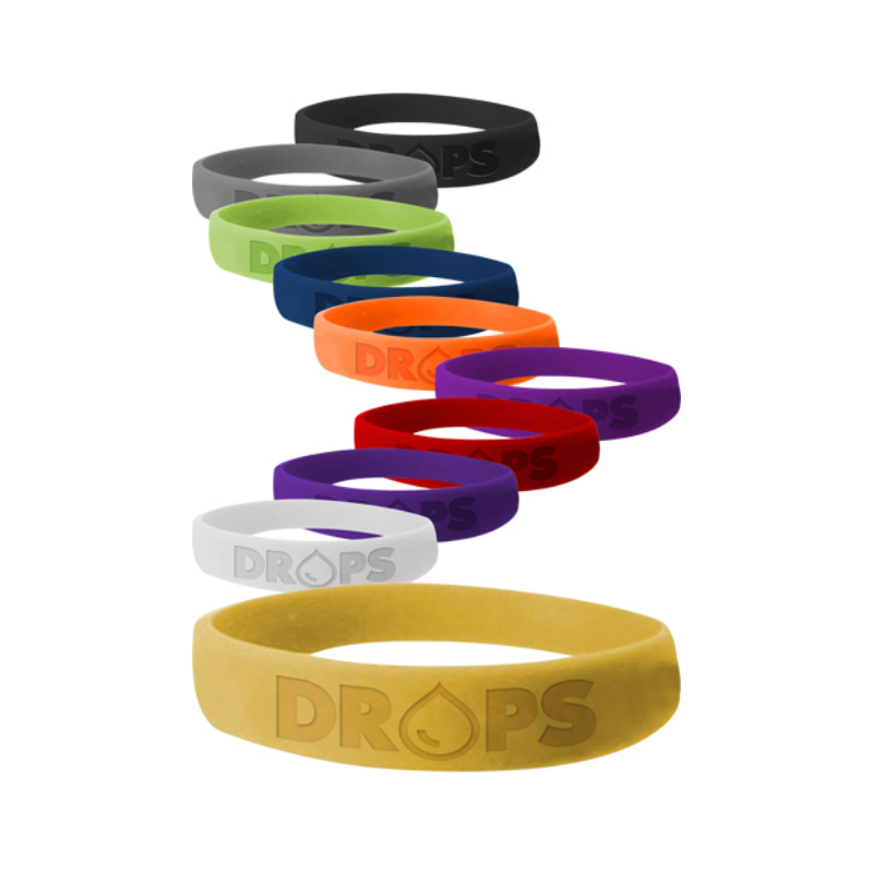 1 Inch Embossed Silicon Wristband
