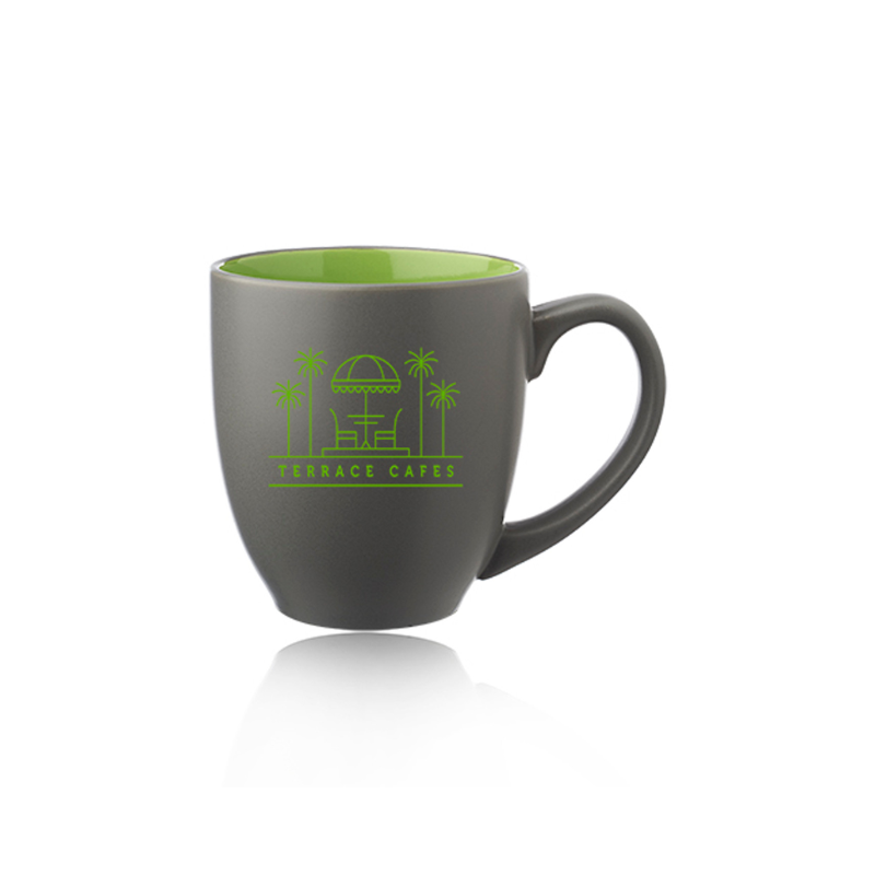 16 oz. Pop Out Bistro Two Tone Coffee Mugs