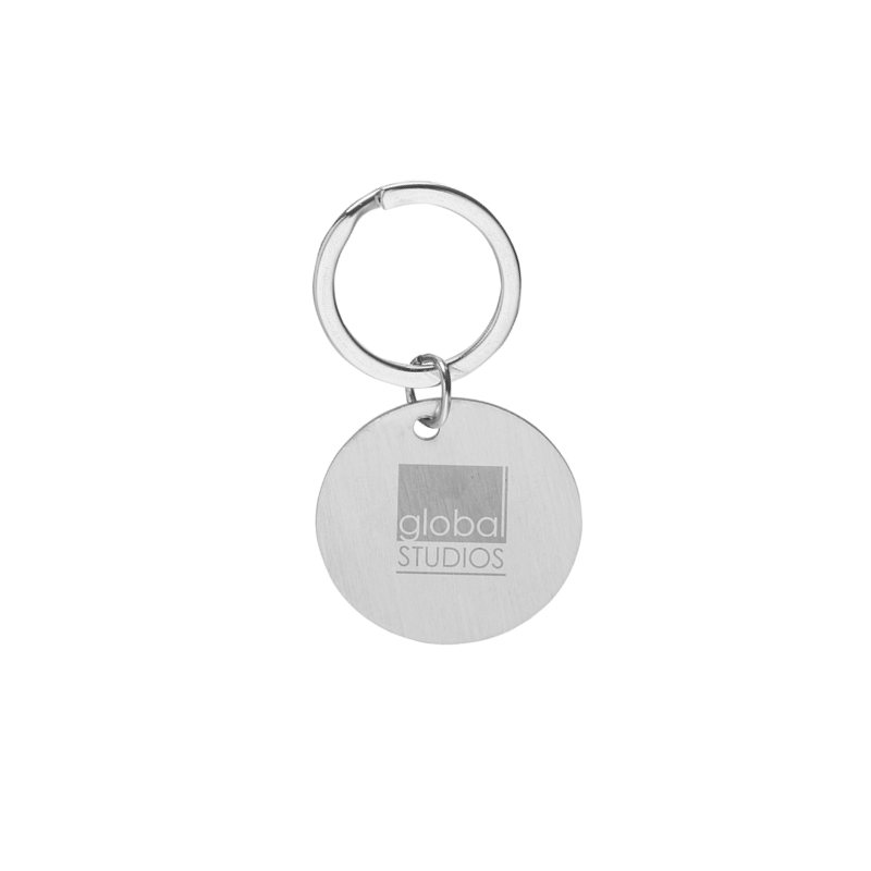 Chrome Round Keychains