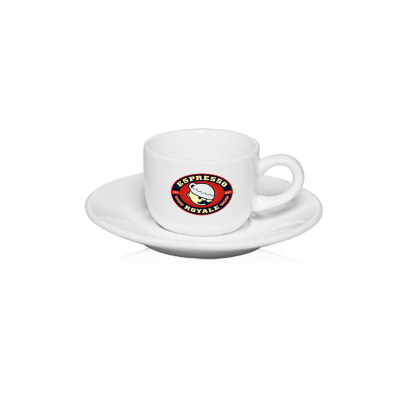 2.5 oz. Porcelain Espresso Cups with Saucer