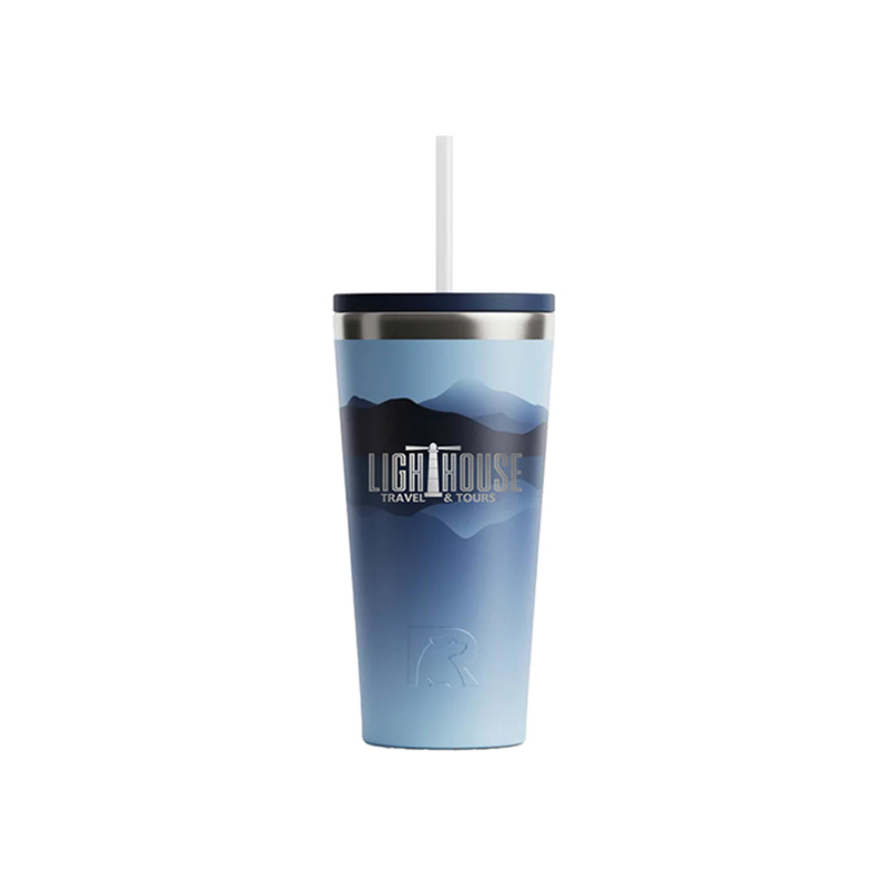 20oz RTIC Tumbler with Ceramic Lining and Straw