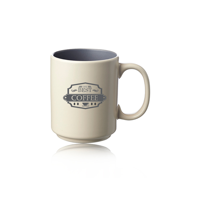 13 oz. Santos Matte Two Tone Coffee Mugs
