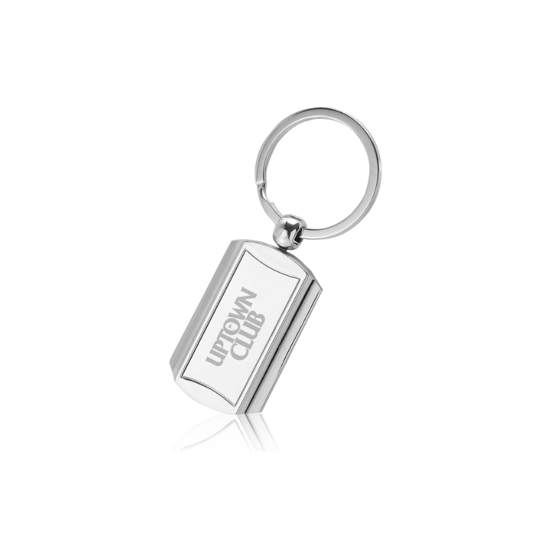 Rounded End Metal Keychains