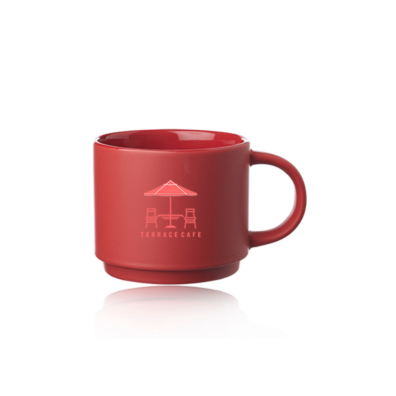14 oz. Stackable Ceramic Mugs