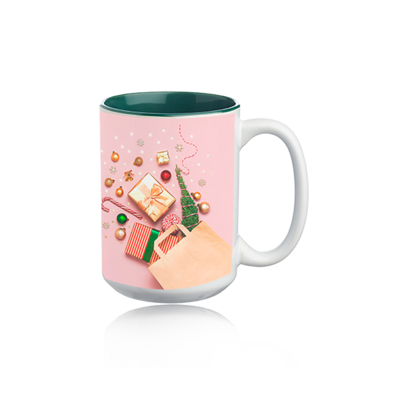15 oz. Glossy Two-Tone Photo Mugs