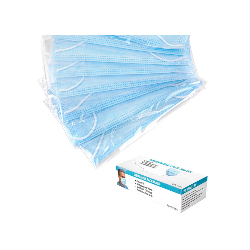 Individually Polybagged 3-Ply Face Masks