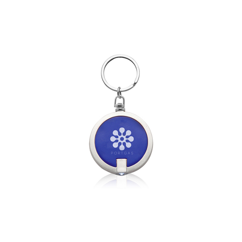 Round LED Keychains