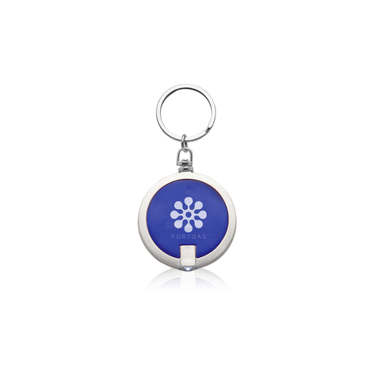 Round LED Keychains