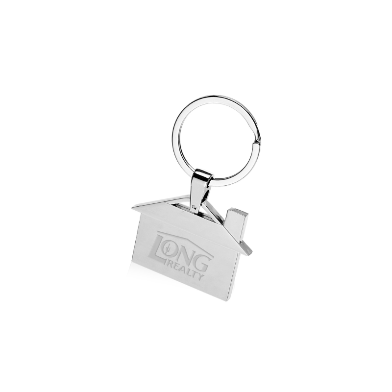 House Shaped Metal Keychains