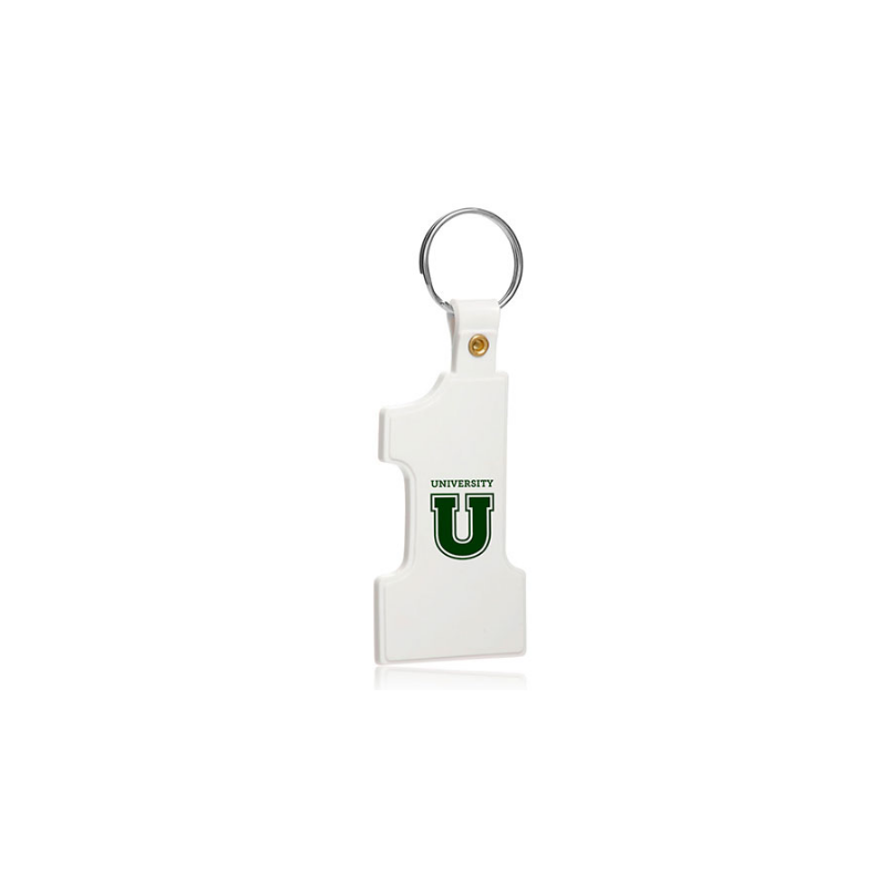 Number 1 Soft Keychains