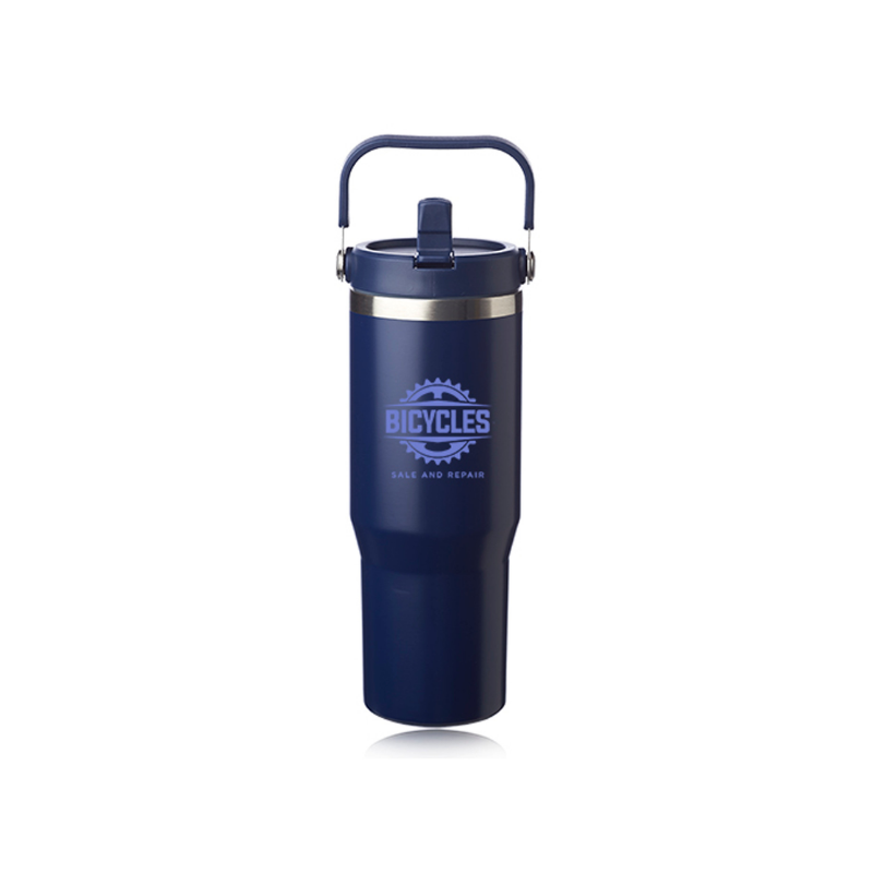 30 oz. Bronx Stainless Travel Mug with Carrying Handle